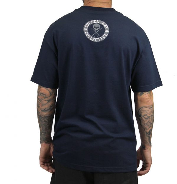 All Day Badge Mens Tee - Navy